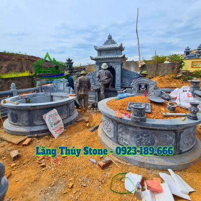 Xây mộ theo phong thủy Lăng Mộ Cho Gia Tiên, Dòng Họ Lưu Ý Phong Thuỷ Khi Xây mộ đá tròn đẹp
