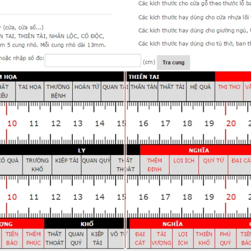 Thước Lỗ Ban Trong Thiết Kế Phong Thuỷ Lăng Mộ. thuoc lo ban 500x500 1