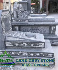 mộ đá xanh đen liền khối đẹp nhất