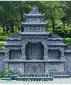 Lăng mộ đá đẹp xanh đen 5