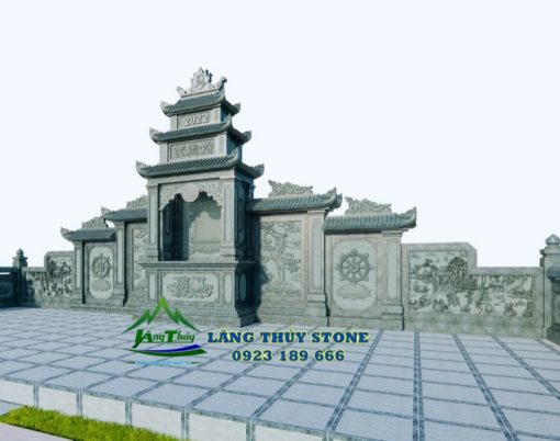 Lăng mộ đá đẹp xanh rêu 4