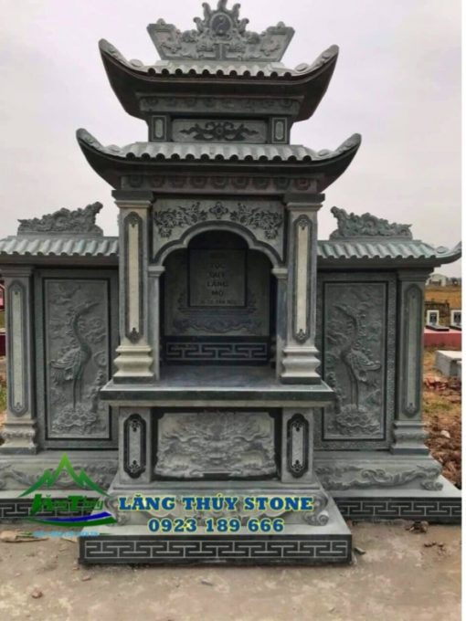 Lăng mộ đá đẹp xanh rêu 8