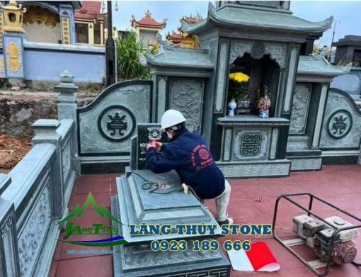 Lăng mộ đá đẹp xanh rêu 9