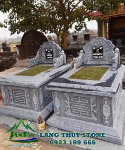Mẫu mộ đá đôi 7