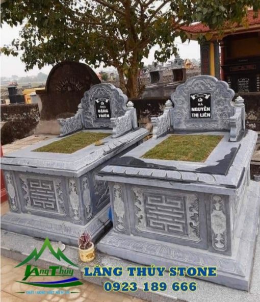 Mẫu mộ đá đôi 7
