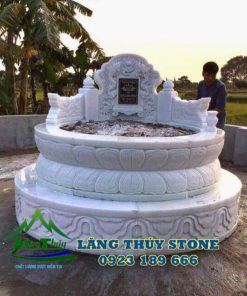 Mẫu mộ đá tròn 15
