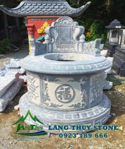 Mẫu mộ đá tròn 16