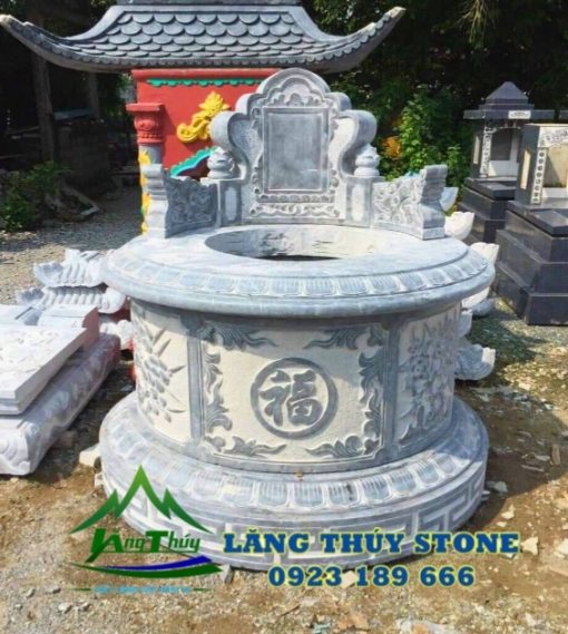 Mẫu mộ đá tròn 16