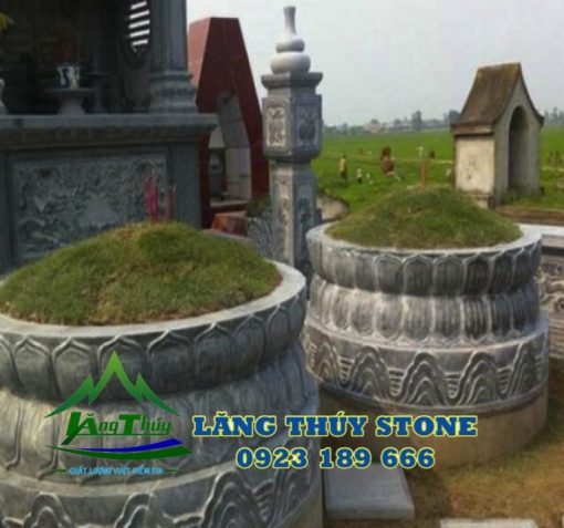 Mẫu mộ đá tròn 17