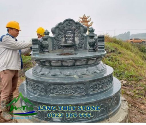 Mẫu mộ đá tròn 3