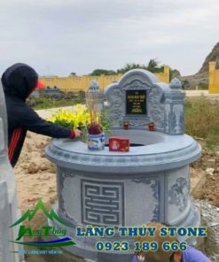 Mẫu mộ đá tròn 9