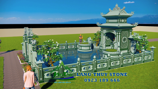 Thiết kế Khu lăng mộ đá 3D